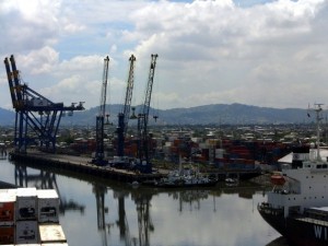 Blick in den Hafen von Guayaquil