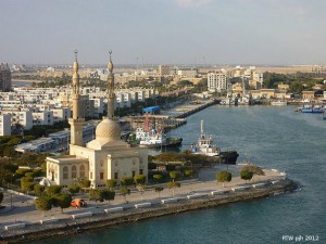 Das Erreichen der Stadt Suez