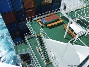BBQ-Platz auf Frachtschiff Reisen