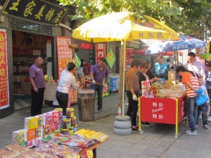 Nüsse hacken auf chinesisch