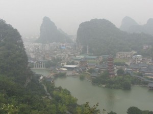 Blick vom Mingyue-feng