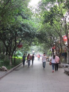 Fussgängerallee in Guilin