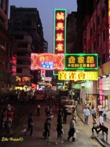 Kowloon bei Nacht