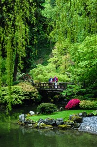 Japanische Landschaftsarchitektur in Portland