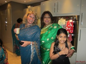eine indische Feier im Sari