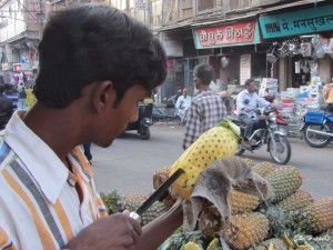 reife und aromatische Ananas