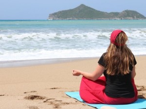 Yoga am Strand