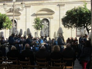 Musikkapelle anlässlich des Feiertages