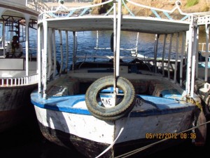 Boote an der Insel Philae