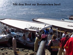 Boot an Botanischer Insel