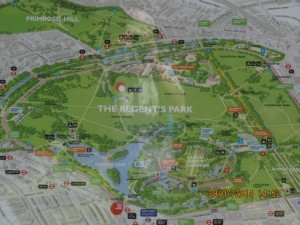 Karte Regents Park
