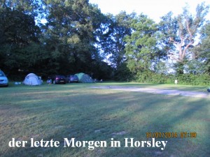 der letzte Morgen in Horsley