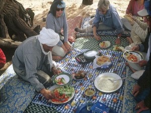 Mittagspause in der Wüste