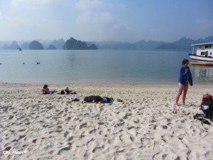 Traumstrand in der Halong Bucht