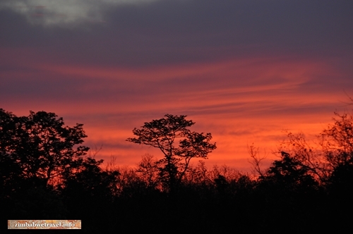 Sonnenaufgang im Kazuma Pan Nationalpark